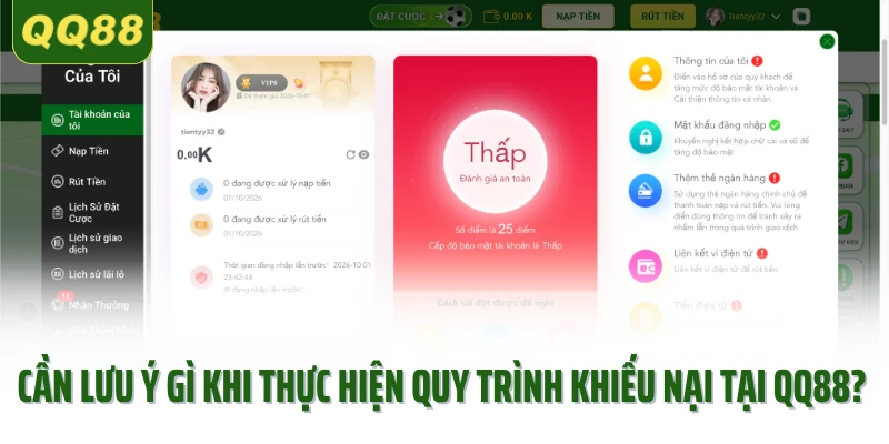 Cần lưu ý gì khi thực hiện quy trình khiếu nại tại QQ88?